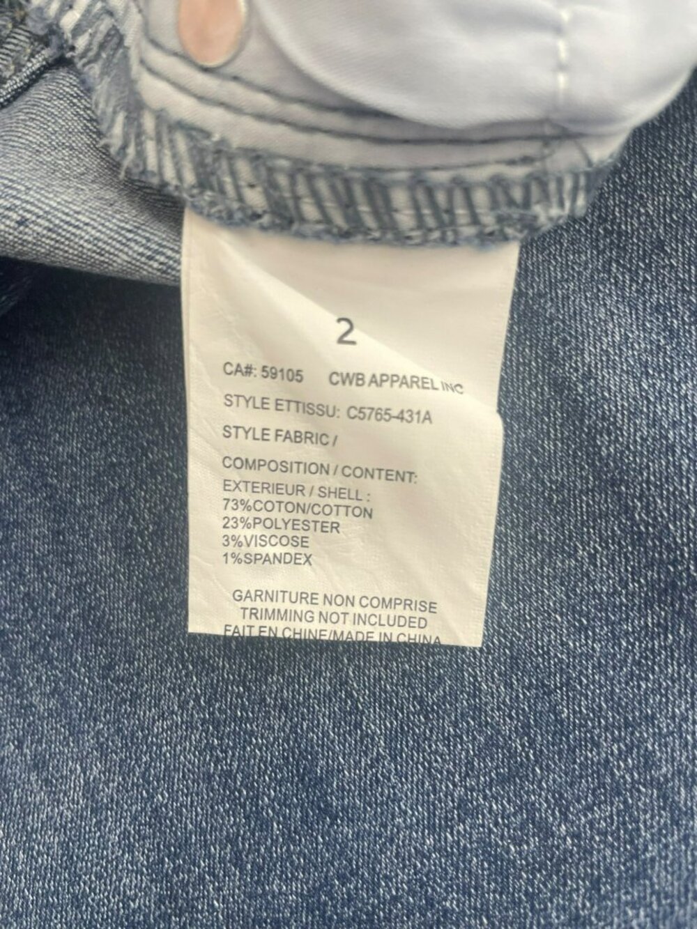 Charlie Embroidered Cropped Denim Jeans Medium Blue Floral Design Women's Size 2 - Picture 12 of 12